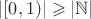 $|[0,1)|\geqslant|\mathbb N|$