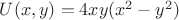 $U(x,y)=4xy(x^2-y^2)$