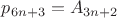 $p_{6n+3}=A_{3n+2}$