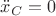 $\ddot{x}_C = 0$ $\ddot{x}_C = 0$
