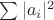 $\sum|a_i|^2$