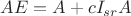 $AE = A + cI_{sr}A$