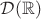 $\mathcal D (\mathbb{R})$
