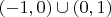 $(-1,0)\cup(0,1)$