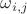$\omega _{i,j}$