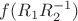 $f(R_1 R_2^{-1})$