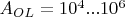 $A_{OL} = 10^4 ... 10^6$