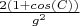 $\frac{2(1+cos(C))}{g^2}$
