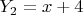 $Y_2=x+4$