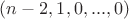 $(n-2, 1, 0, ..., 0)$