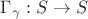 $\Gamma_\gamma:S\to S$