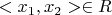 $<x_1,x_2> \in R$
