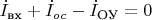 $\dot{I}_{\text{вх}}+\dot{I}_{oc}-\dot{I}_{\text{ОУ}}=0$