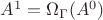 $A^1 = \Omega_{\Gamma}(A^0)$