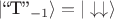 $|\text{``T''}_{-1}\rangle=|\downarrow\downarrow\rangle$