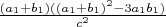 $\frac{(a_1+b_1)((a_1+b_1)^2-3a_1b_1)}{c^2}$