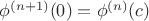 $\phi^{(n+1)}(0)=\phi^{(n)}(c)$ $\phi^{(n+1)}(0)=\phi^{(n)}(c)$
