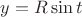 $y = R\sin t$