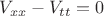 $$
V_{xx}-V_{tt}=0 
$$