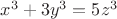 $x^3+3y^3=5z^3$ $x^3+3y^3=5z^3$