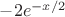 $-2e^{-x/2}$