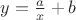 $y=\frac{a}{x}+b$