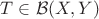 $T\in\mathcal{B}(X,Y)$ $T\in\mathcal{B}(X,Y)$