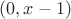 $(0,x-1)$