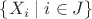 $\{X_i\mid i\in J\}$