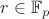 $r\in\mathbb{F}_p$