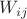 $W_{ij}$ $W_{ij}$