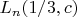 $L_n(1/3, c)$