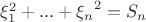 {\xi_1}^2+...+{\xi_n}^2}=S_n