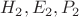 $H_{2},E_{2},P_{2}$