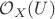 $\mathcal{O}_X(U)$