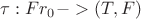 $\tau:Fr_0->(T,F)$