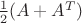 $\frac 1 2(A+A^T)$