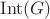 $\mathrm{Int}(G)$