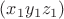 $ (x_1y_1z_1)$