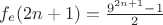 $f_e(2n+1)=\frac{9^{2n+1}-1}2$