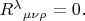 $R^\lambda{}_{\mu\nu\rho}=0.$