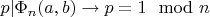 $p|\Phi_n(a,b)\to p=1\mod n$