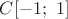 $C[-1;\ 1]$