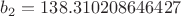 $b_{2} = 138.310208646427$