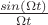 $\frac{sin(\Omega t)}{\Omega t}$