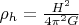 ${\rho }_{h}=\frac{{H}^{2}}{4{\pi }^{2} G}$