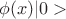 $\phi(x)|0>$