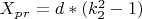 $ X_p_r =d*(k_2^2-1) $