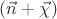 $(\vec{n}+\vec{\chi})$