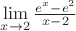$\lim\limits_{x \to 2} \frac{e^{x}-e^{2}} {x-2} $